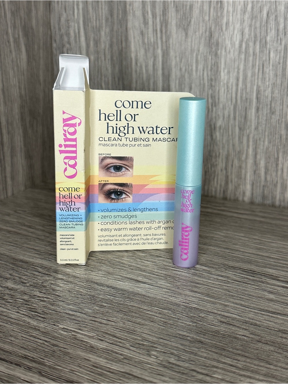 Caliray Come Hell or High Water Clean Tubing Mascara - Travel size